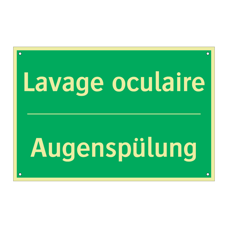 Augenspülung - Lavage oculaire