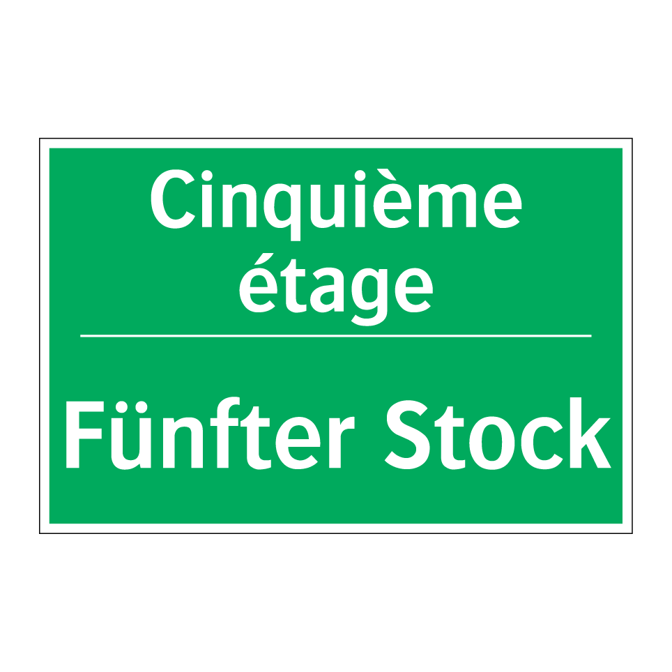Fünfter Stock - Cinquième étage