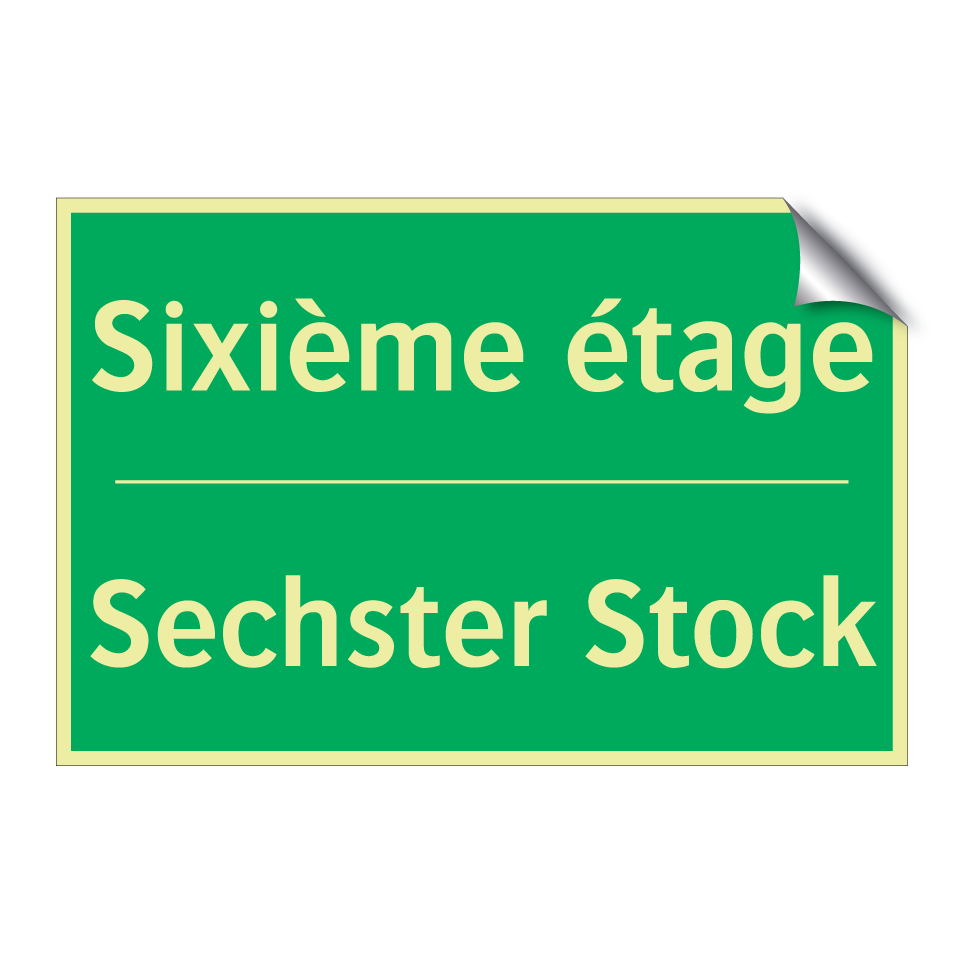 Sechster Stock - Sixième étage