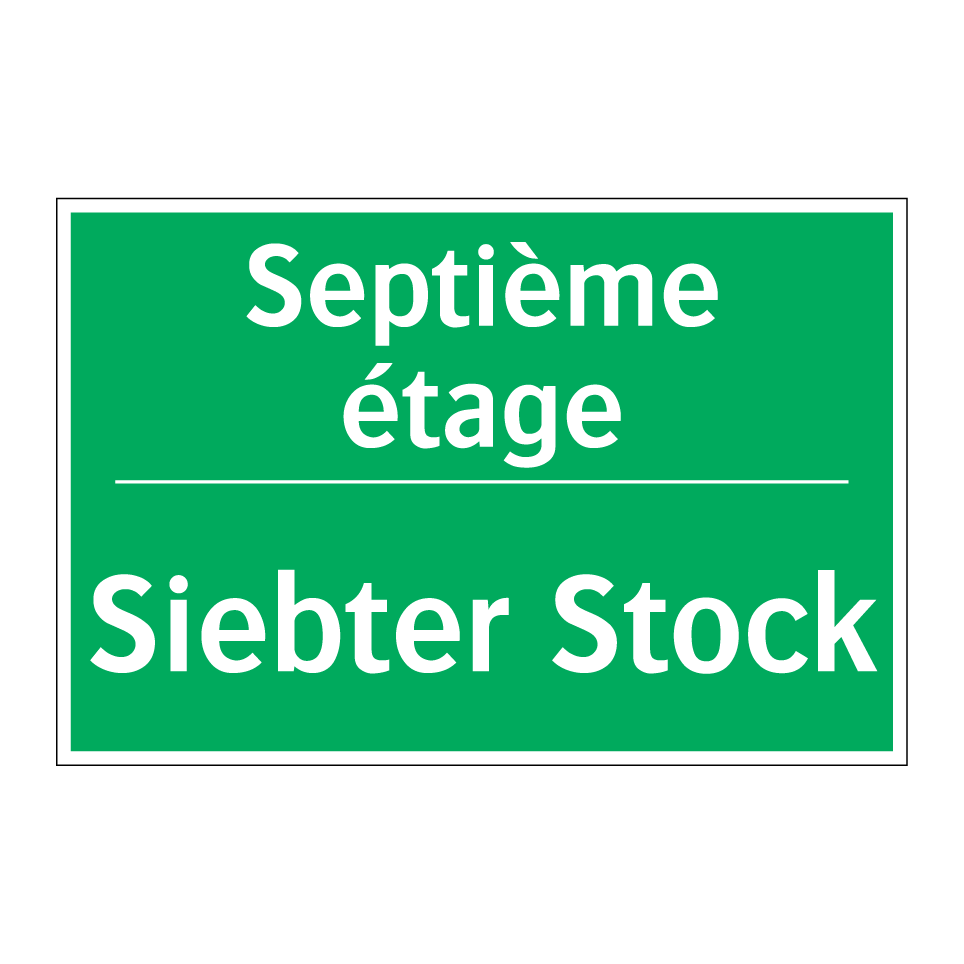 Siebter Stock - Septième étage