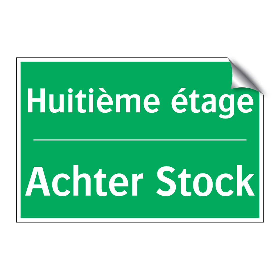 Achter Stock - Huitième étage
