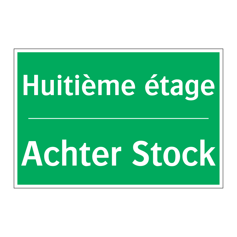 Achter Stock - Huitième étage