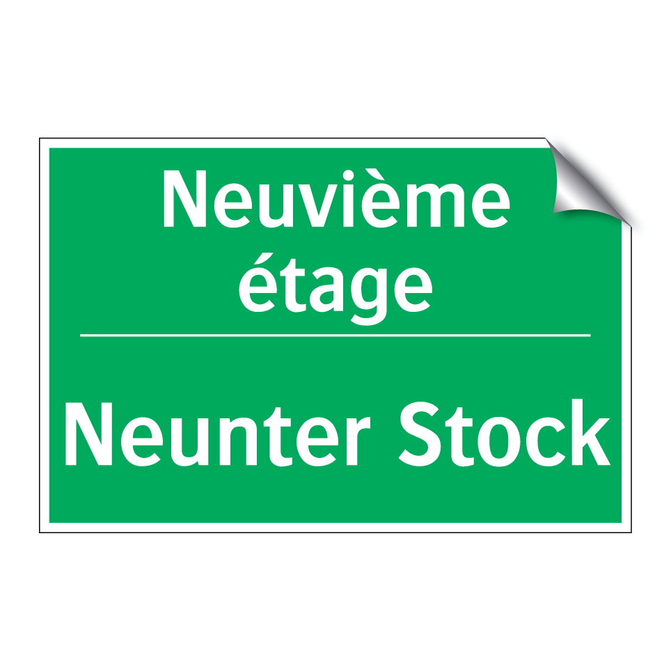 Neunter Stock - Neuvième étage