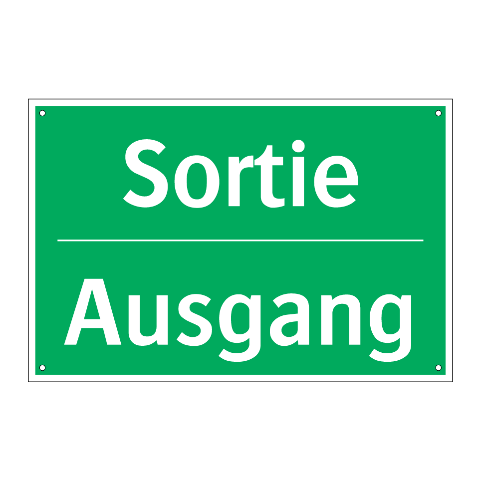 Ausgang - Sortie
