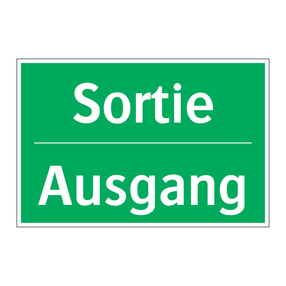 Ausgang - Sortie