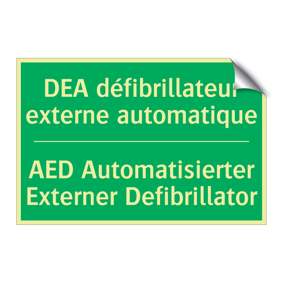 AED Automatisierter Externer Defibrillator /.../ - DEA défibrillateur externe automatique /.../