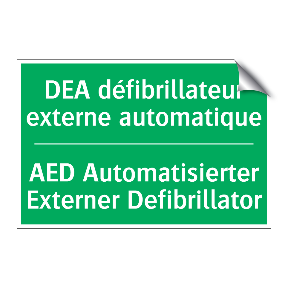 AED Automatisierter Externer Defibrillator /.../ - DEA défibrillateur externe automatique /.../