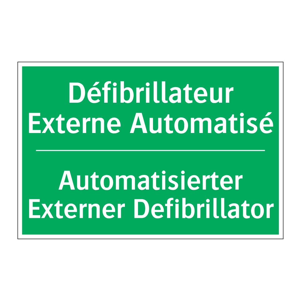 Automatisierter Externer Defibrillator /.../ - Défibrillateur Externe Automatisé /.../
