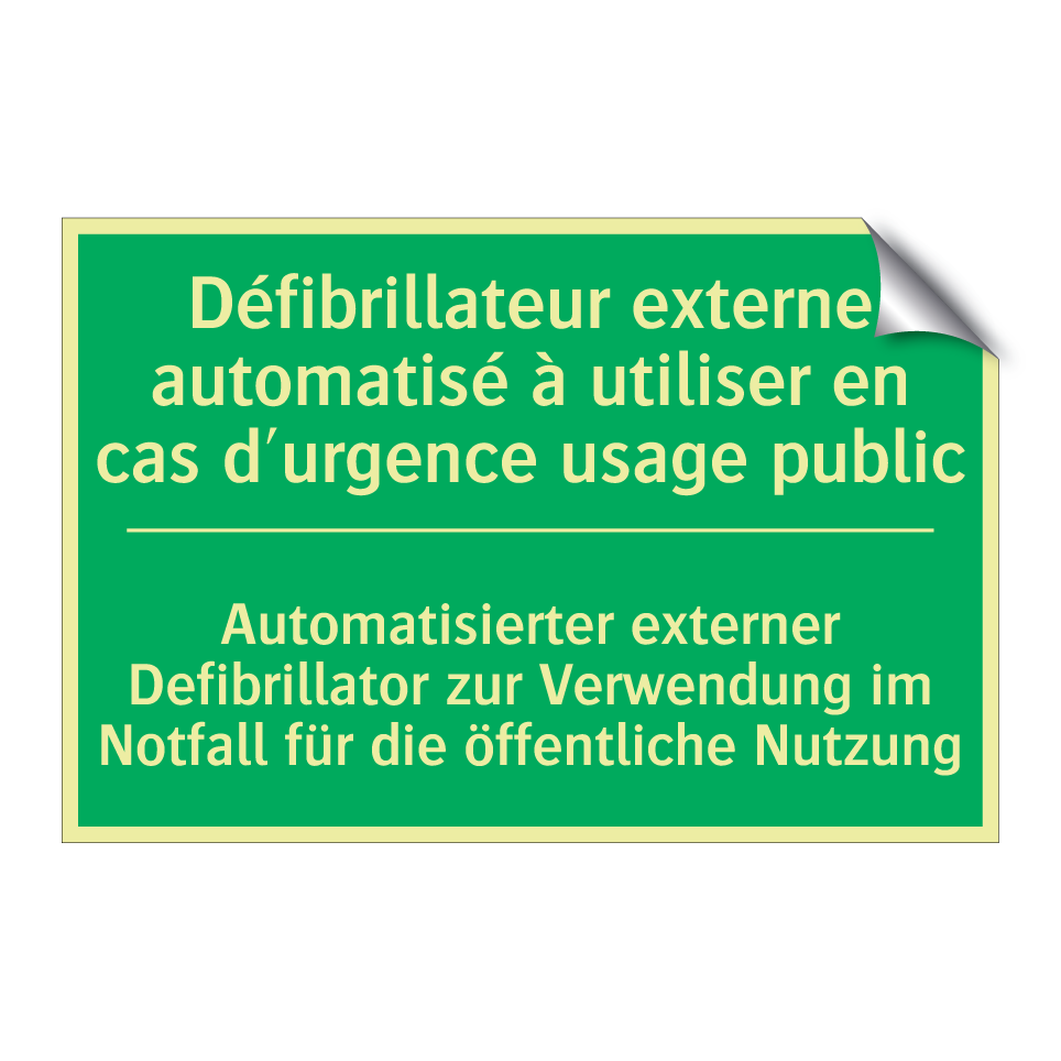 Automatisierter externer Defibrillator  /.../ - Défibrillateur externe automatisé  /.../