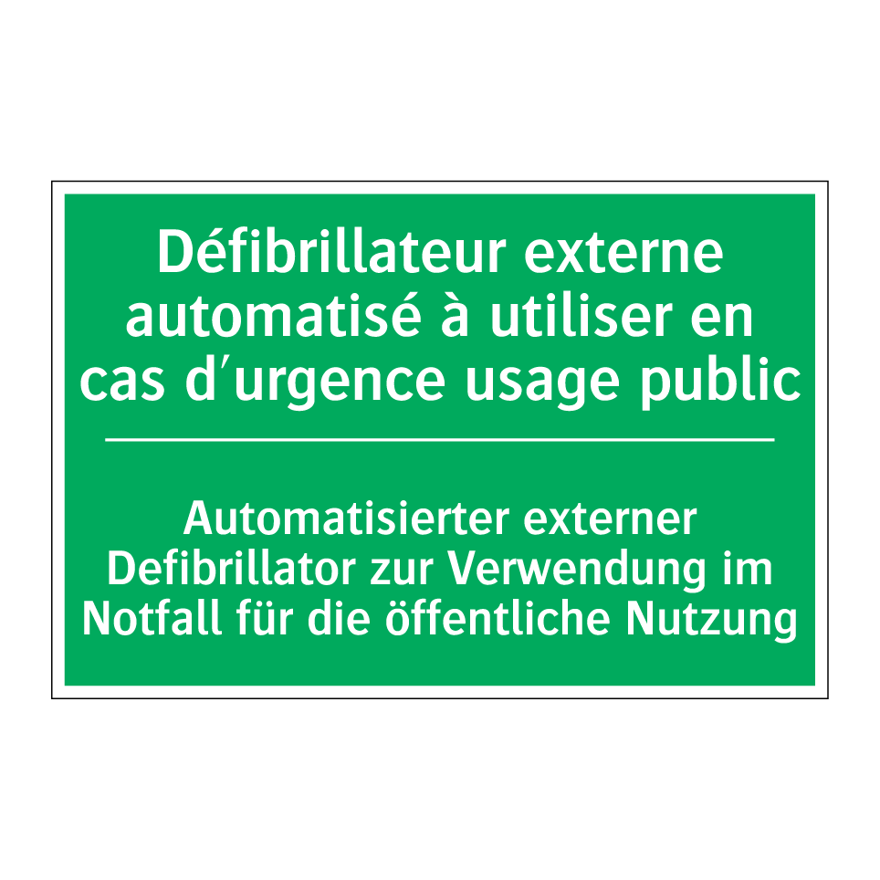 Automatisierter externer Defibrillator  /.../ - Défibrillateur externe automatisé  /.../