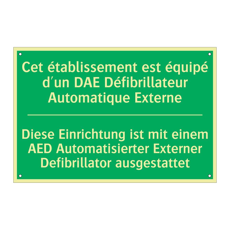 Diese Einrichtung ist mit einem  /.../ - Cet établissement est équipé d'un  /.../