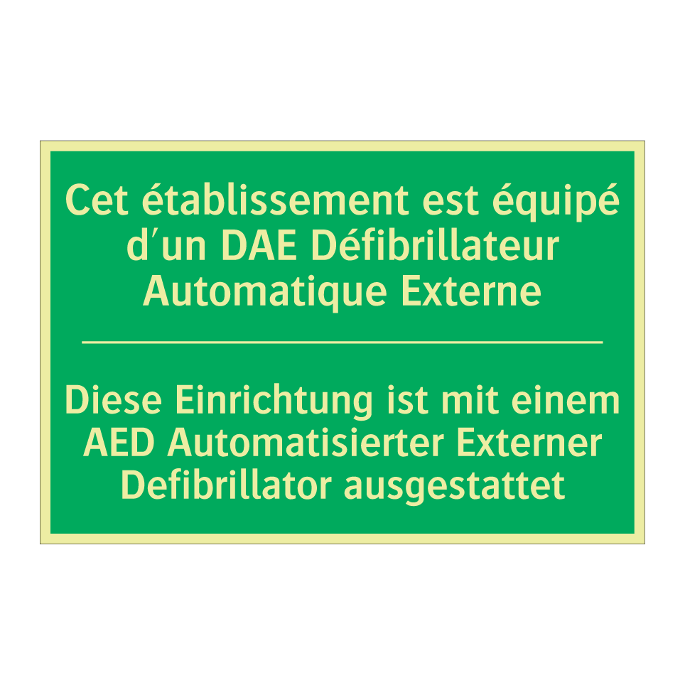 Diese Einrichtung ist mit einem  /.../ - Cet établissement est équipé d'un  /.../