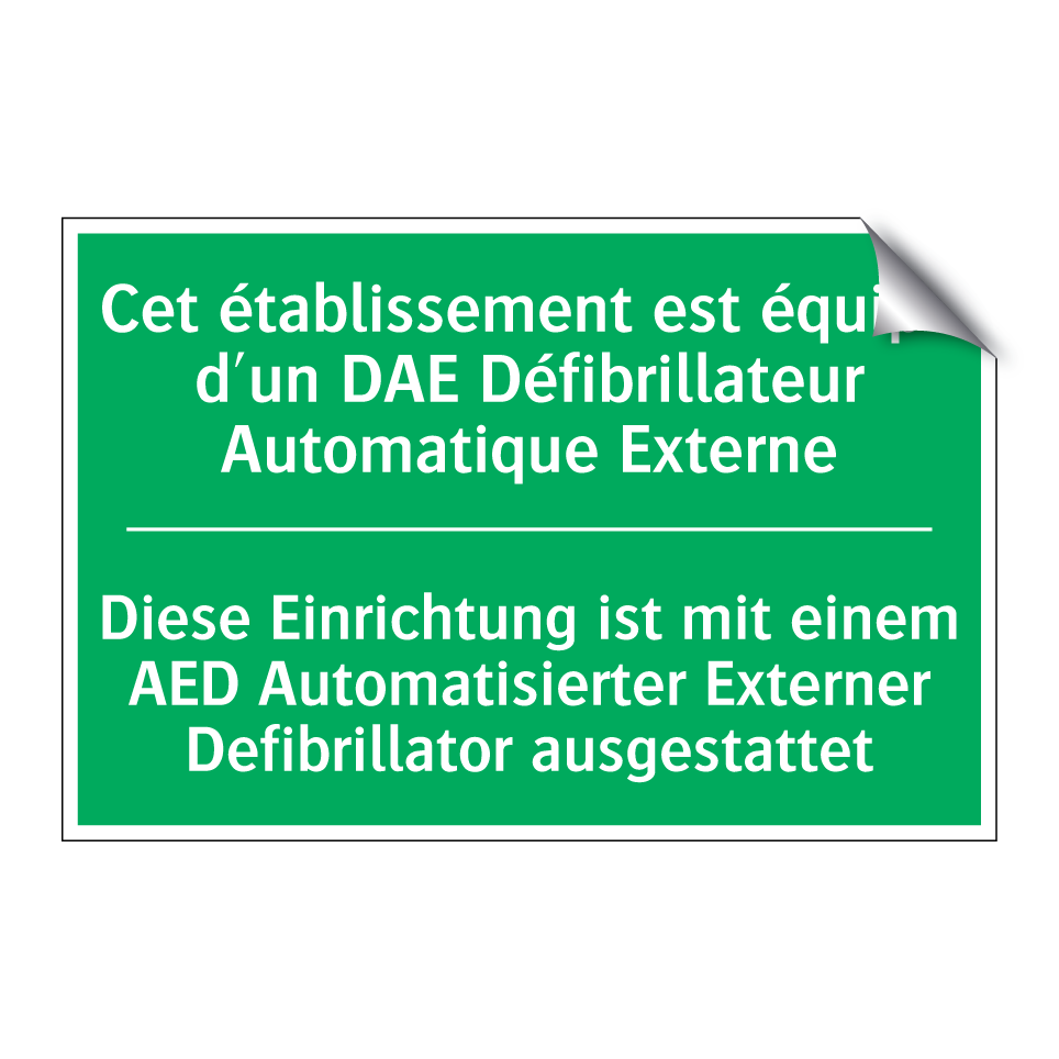 Diese Einrichtung ist mit einem  /.../ - Cet établissement est équipé d'un  /.../