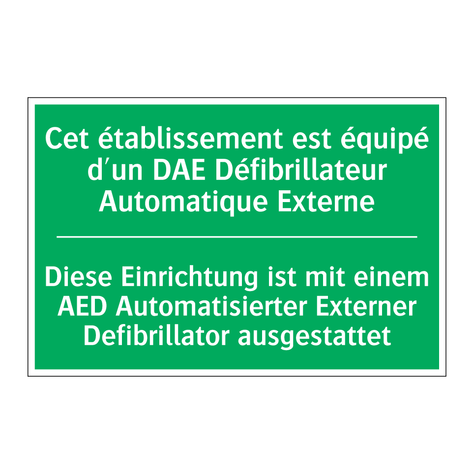 Diese Einrichtung ist mit einem  /.../ - Cet établissement est équipé d'un  /.../