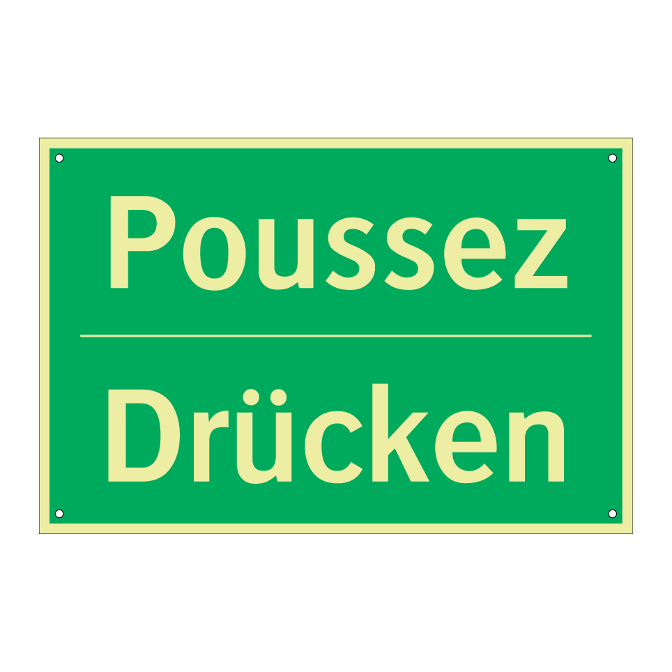 Drücken - Poussez