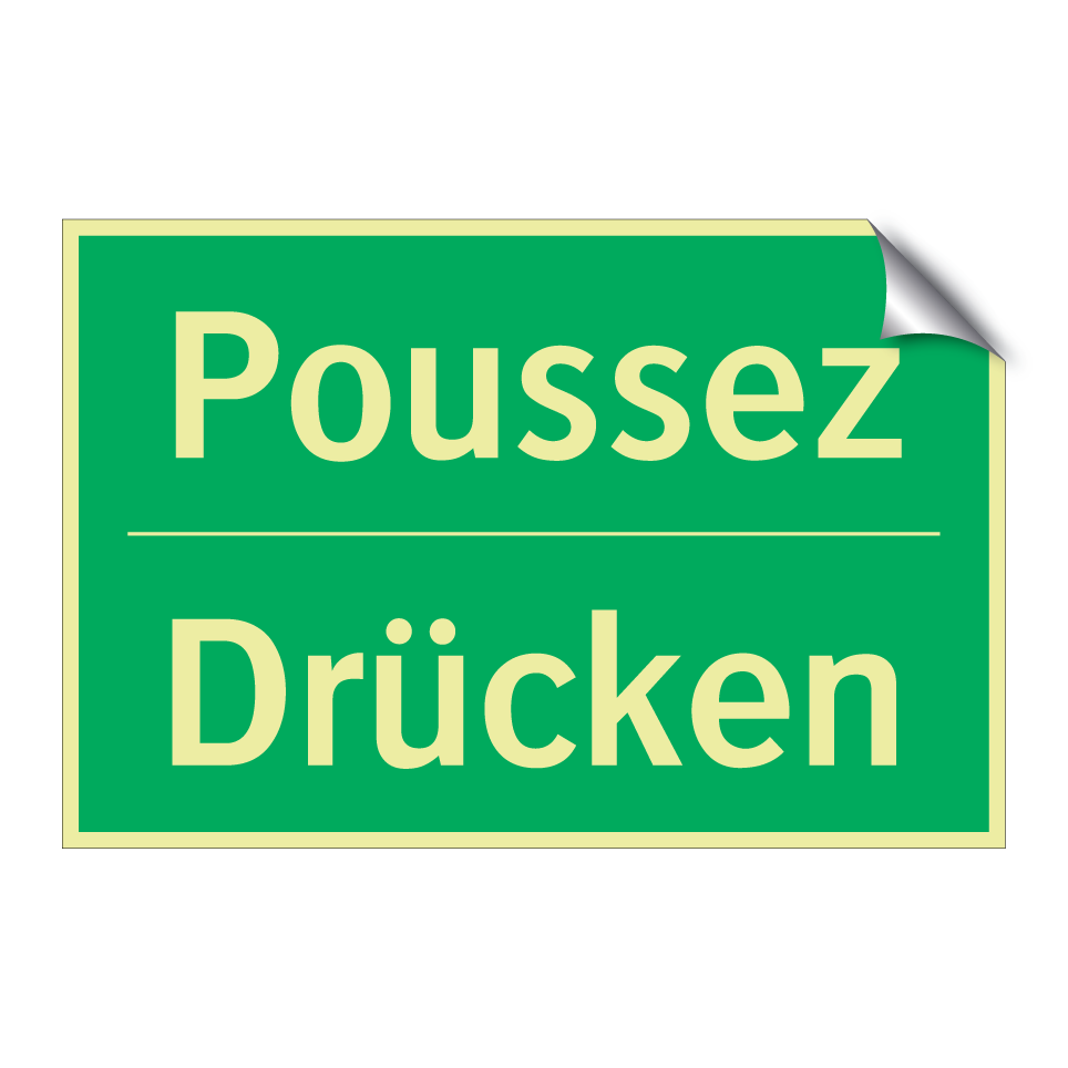 Drücken - Poussez