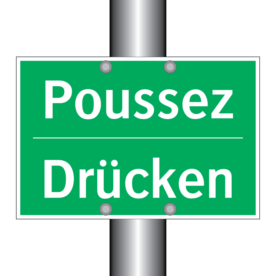 Drücken - Poussez