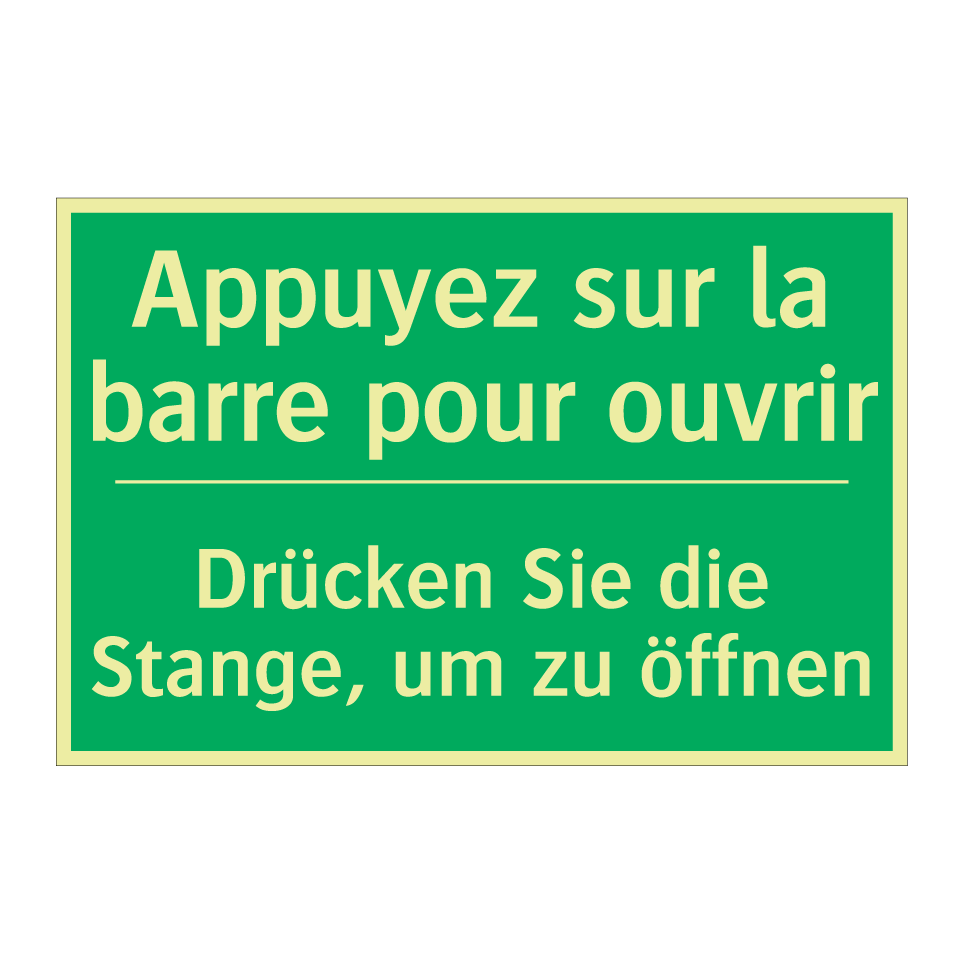 Drücken Sie die Stange, um zu  /.../ - Appuyez sur la barre pour ouvrir /.../