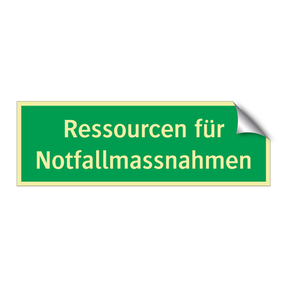 Ressourcen für Notfallmassnahmen