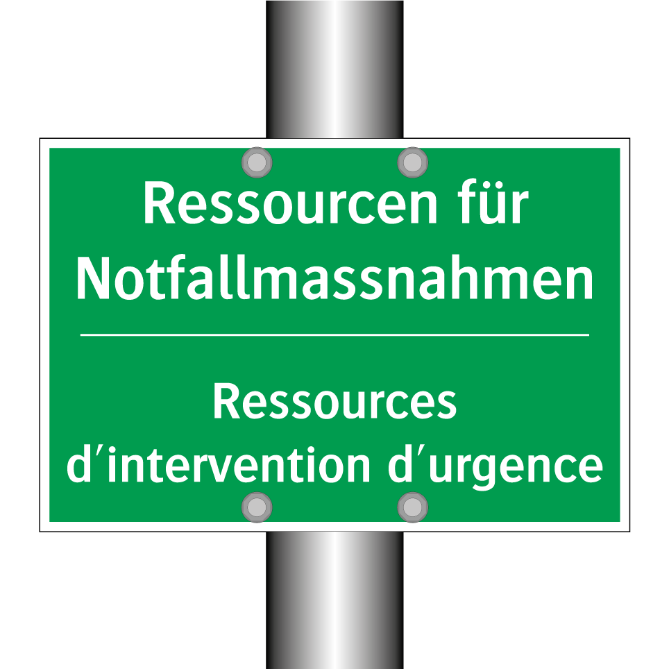 Ressourcen für Notfallmassnahmen