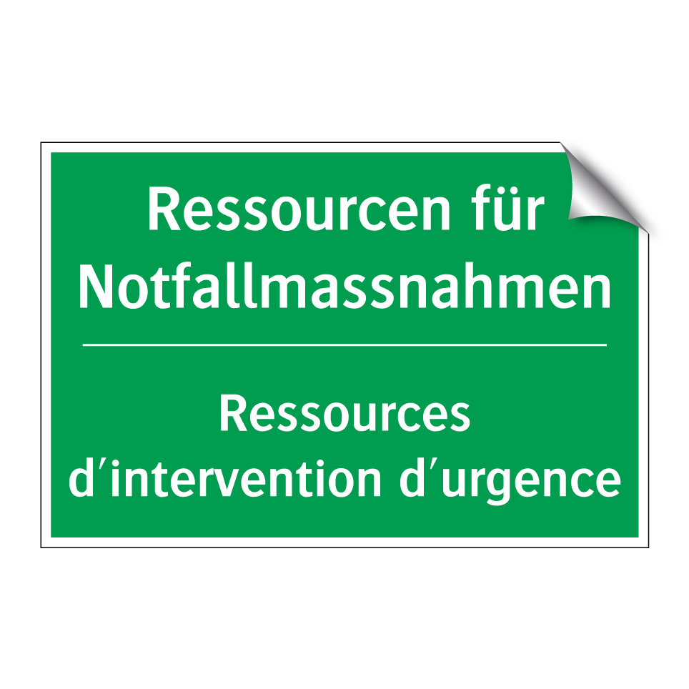 Ressourcen für Notfallmassnahmen