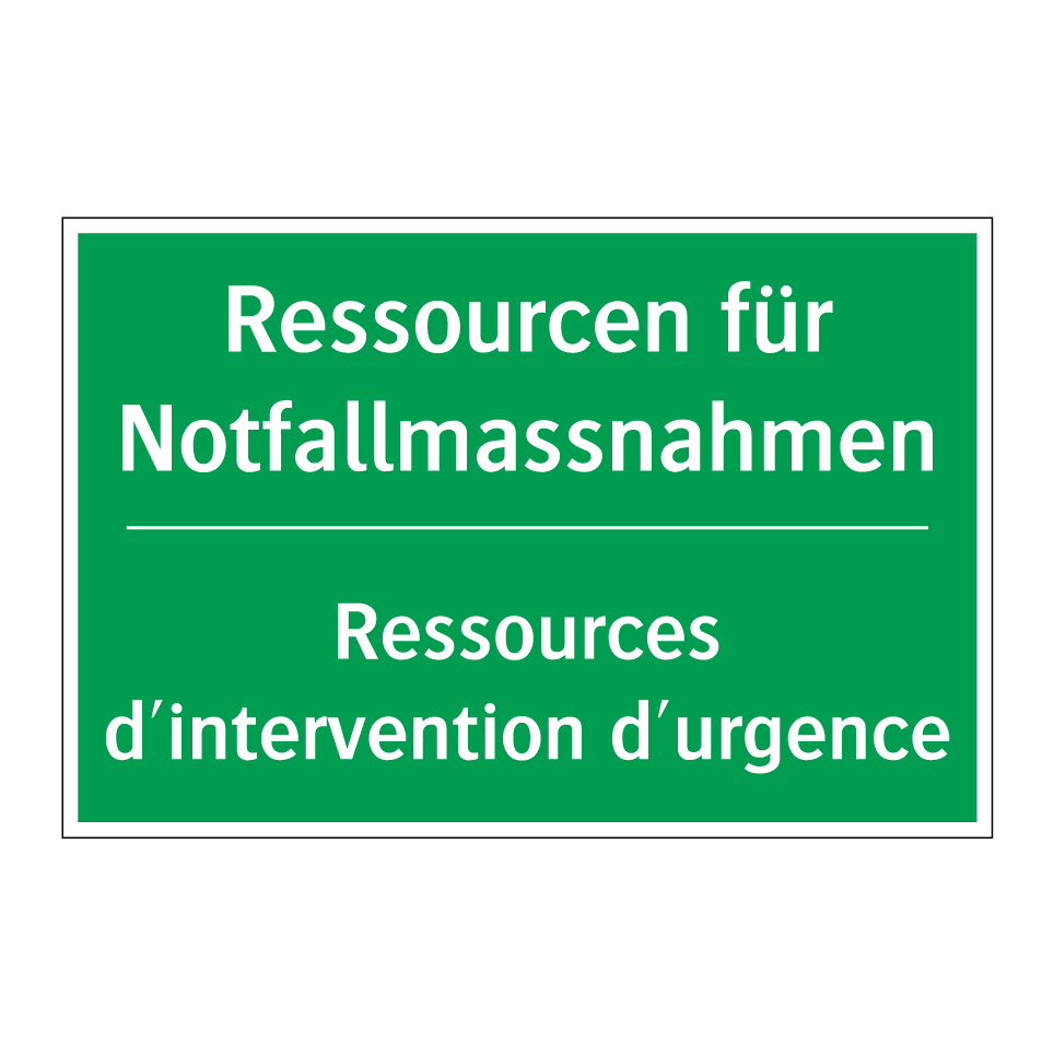 Ressourcen für Notfallmassnahmen