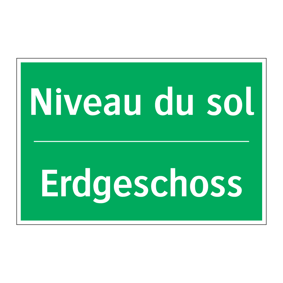Erdgeschoss - Niveau du sol