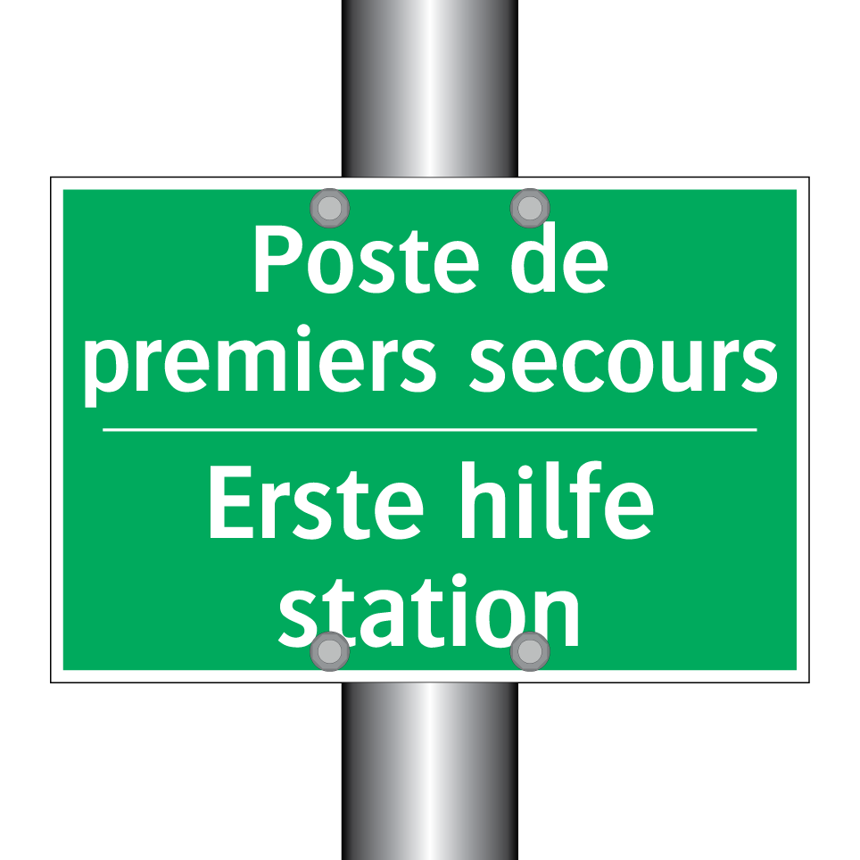 Erste hilfe station - Poste de premiers secours