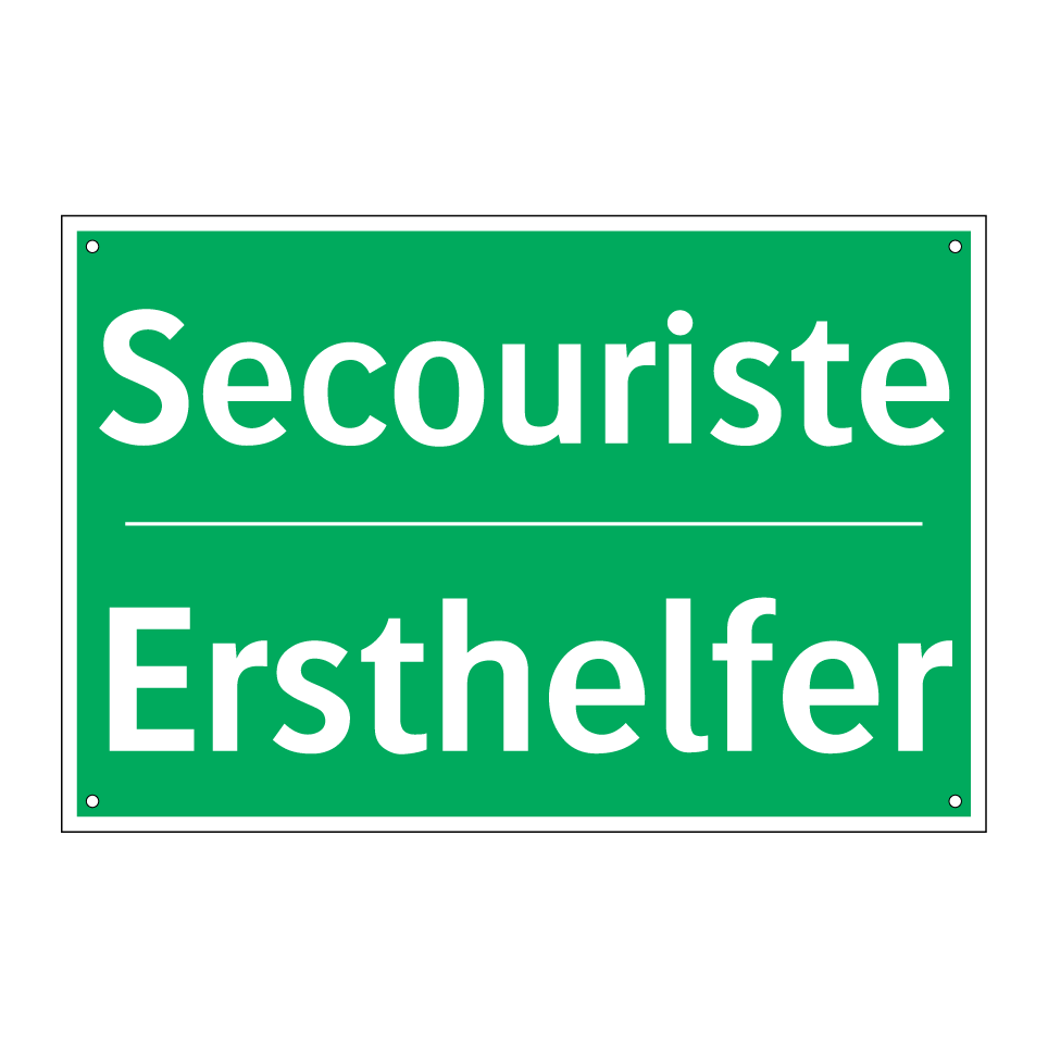 Ersthelfer - Secouriste