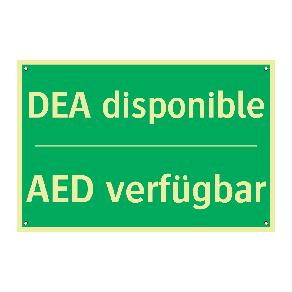 AED verfügbar - DEA disponible