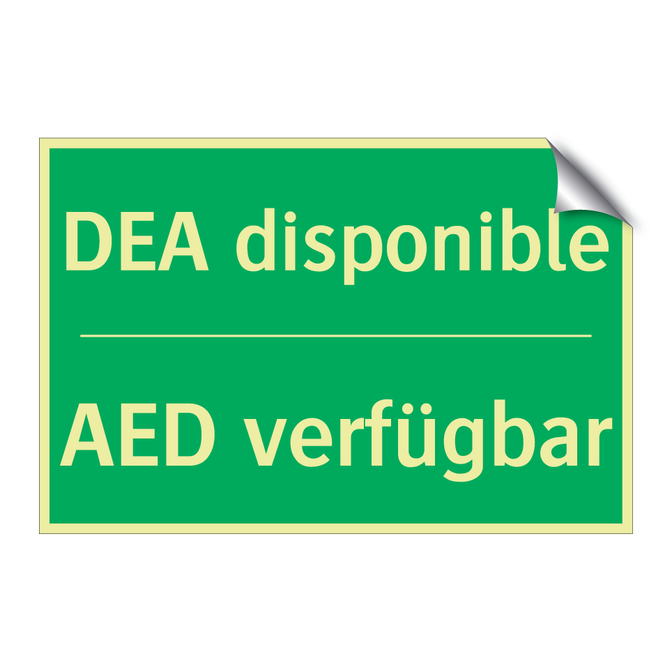 AED verfügbar - DEA disponible