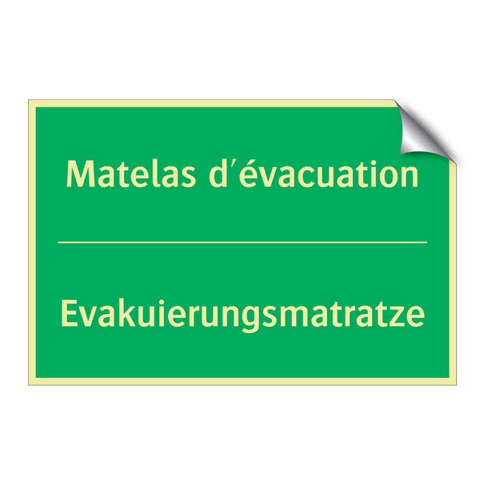 Evakuierungsmatratze - Matelas d'évacuation