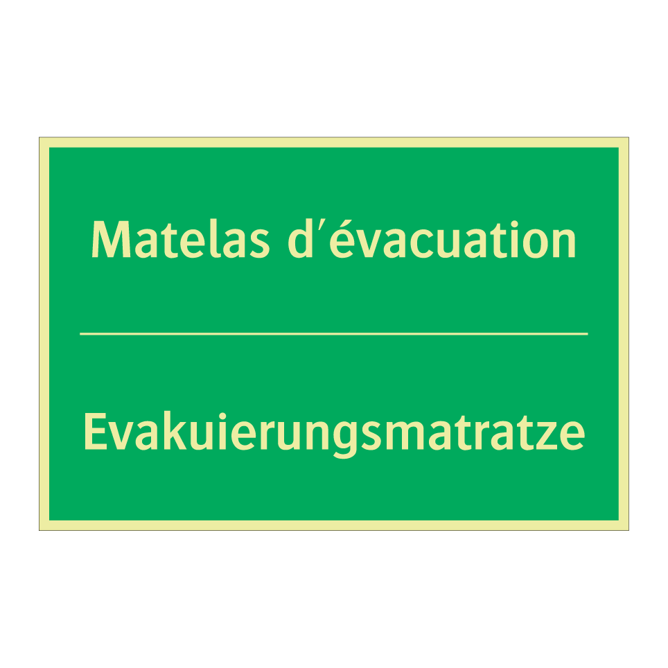 Evakuierungsmatratze - Matelas d'évacuation