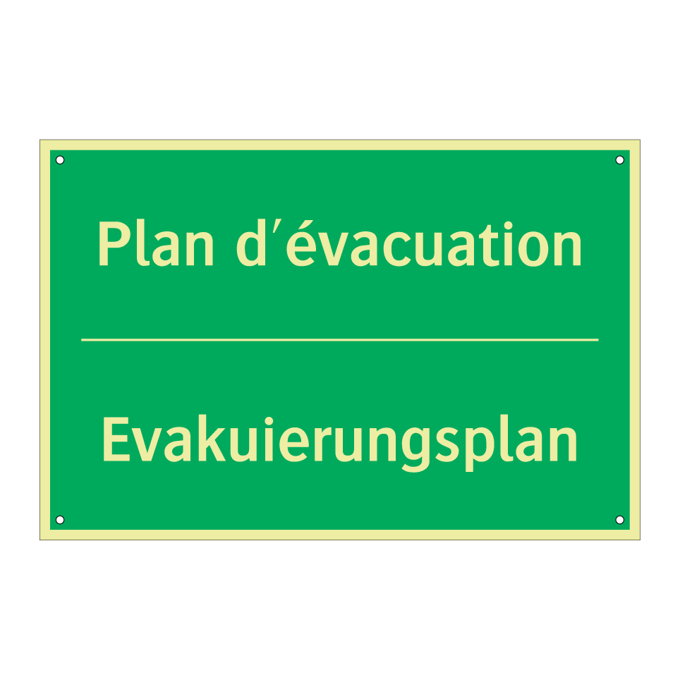 Evakuierungsplan - Plan d'évacuation