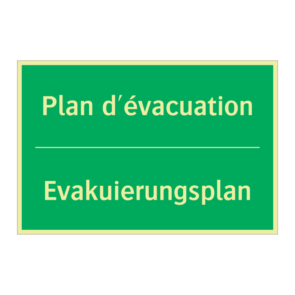 Evakuierungsplan - Plan d'évacuation