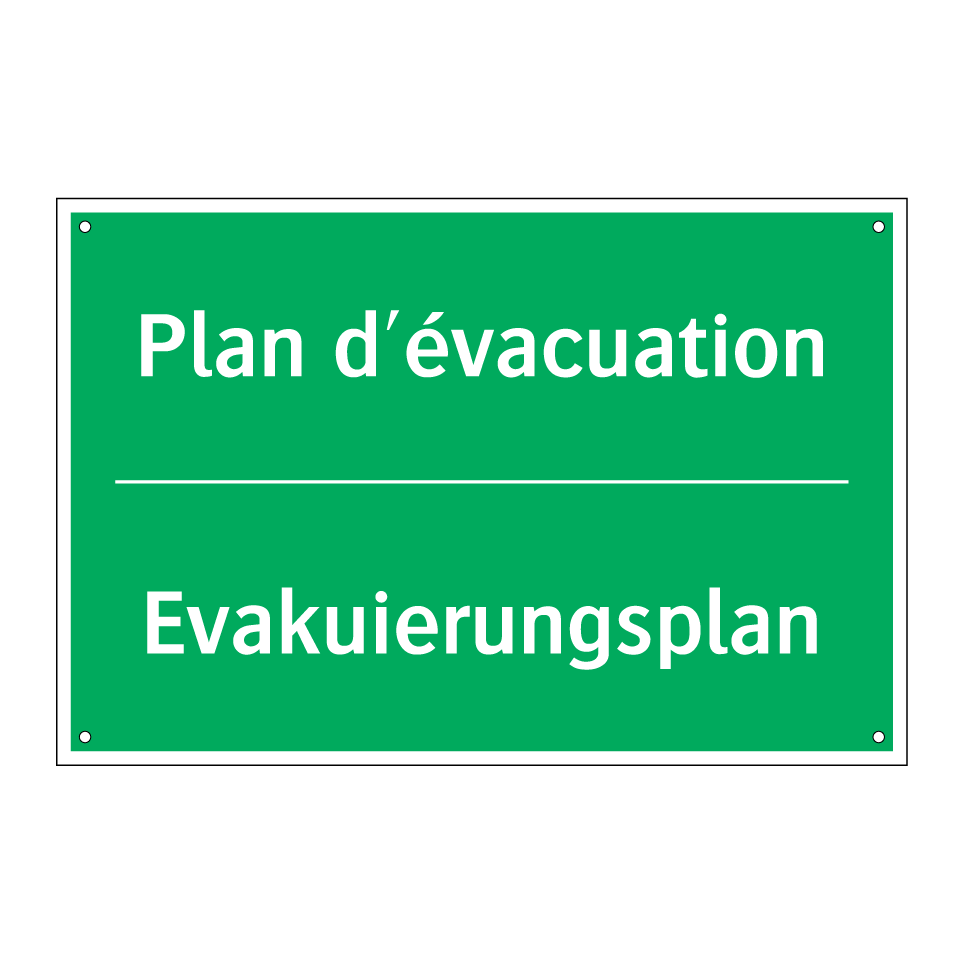 Evakuierungsplan - Plan d'évacuation