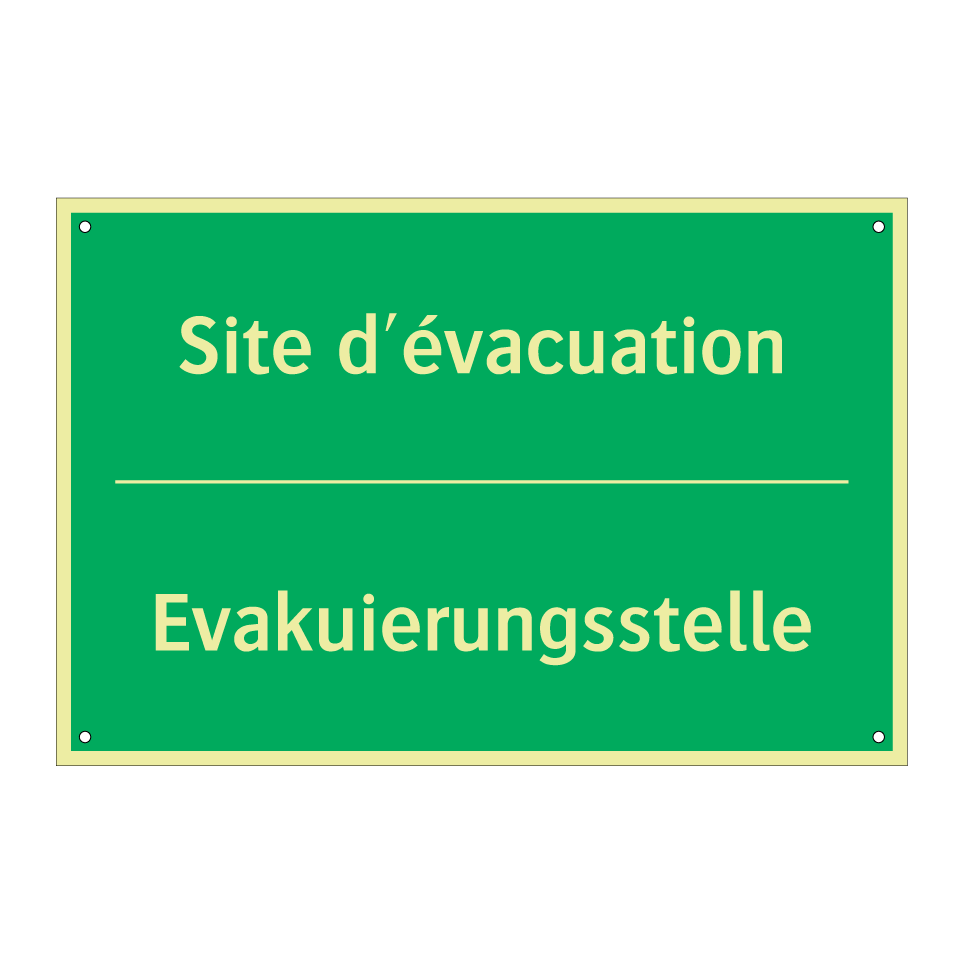 Evakuierungsstelle - Site d'évacuation