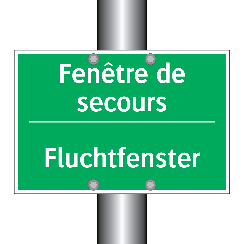Fluchtfenster - Fenêtre de secours