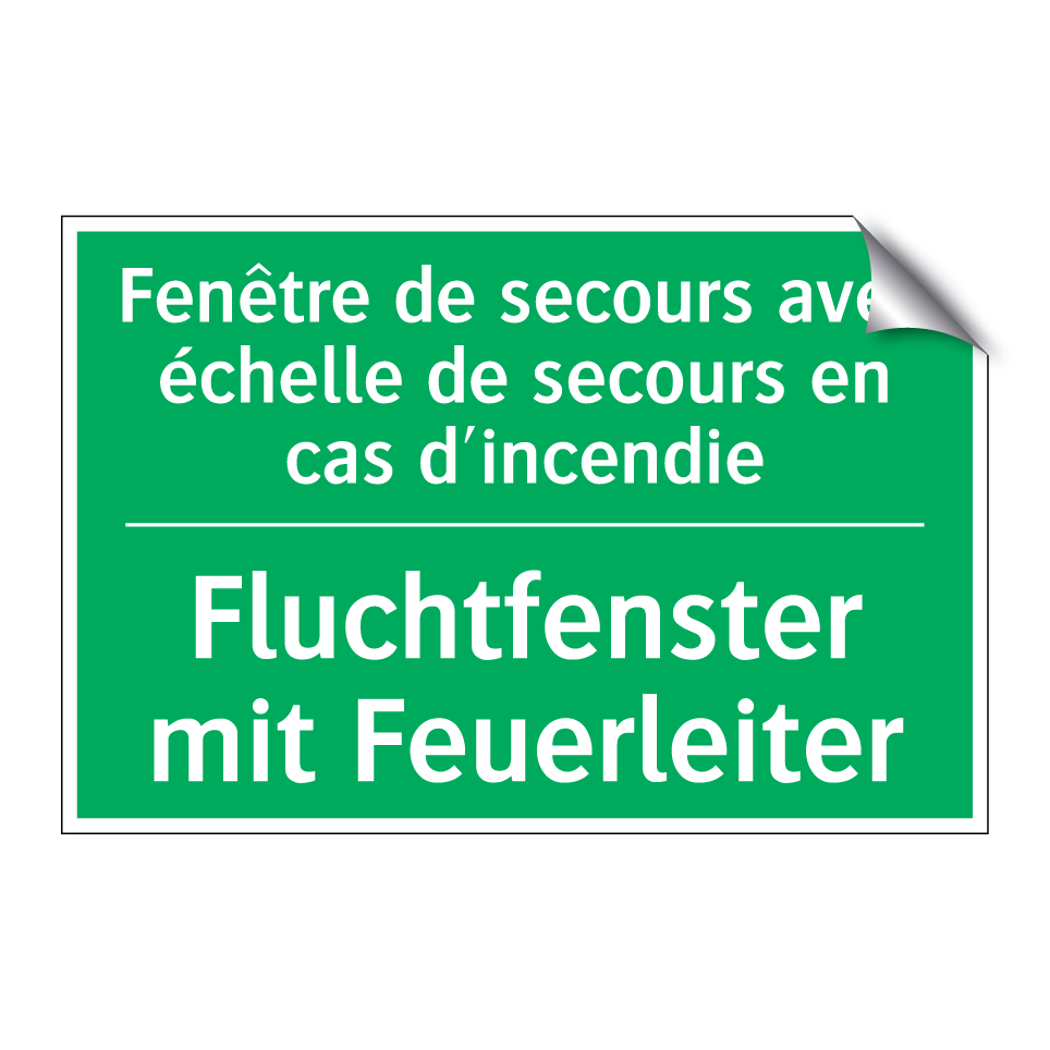 Fluchtfenster mit Feuerleiter - Fenêtre de secours avec échelle  /.../