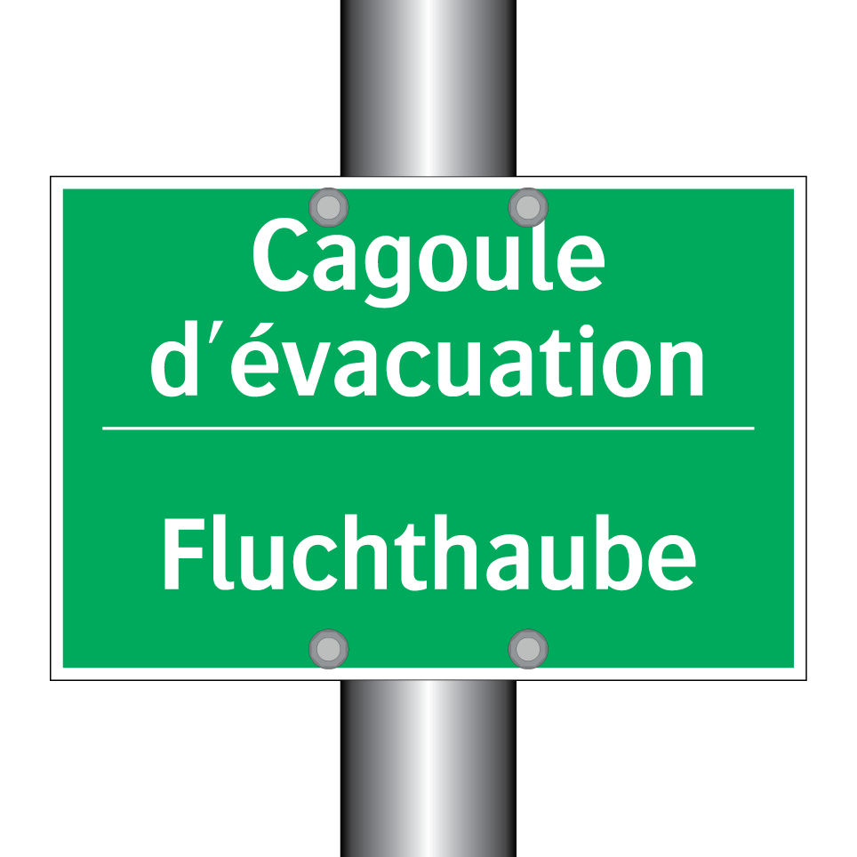 Fluchthaube - Cagoule d'évacuation