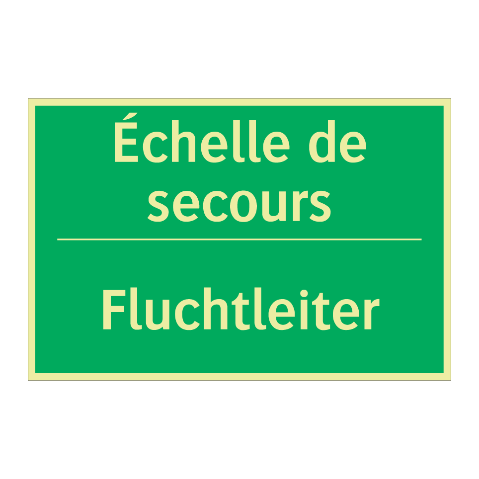 Fluchtleiter - Échelle de secours