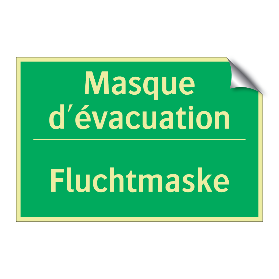 Fluchtmaske - Masque d'évacuation