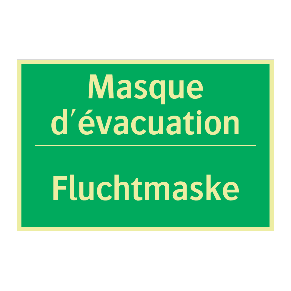 Fluchtmaske - Masque d'évacuation