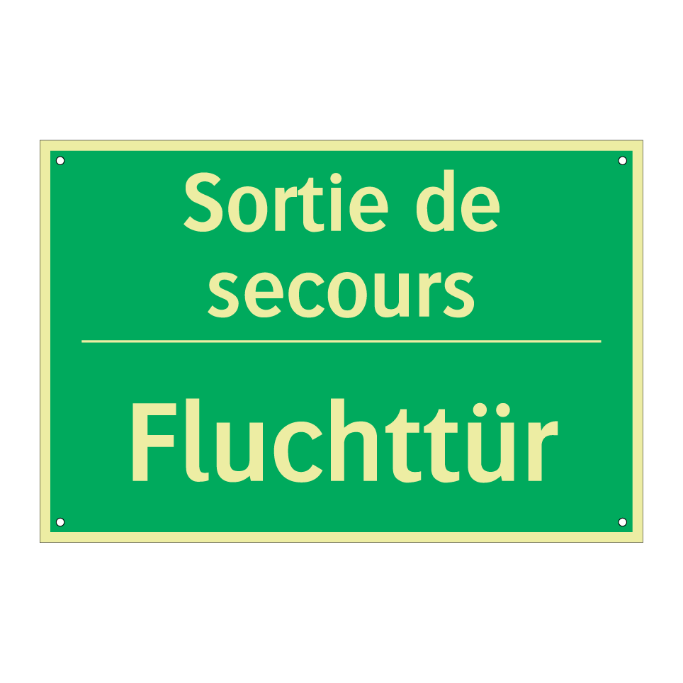 Fluchttür - Sortie de secours