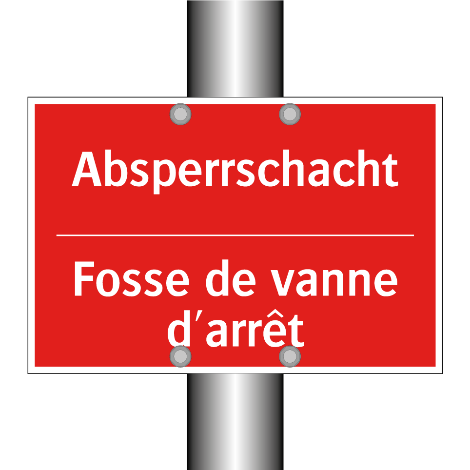 Absperrschacht - Fosse de vanne d'arrêt