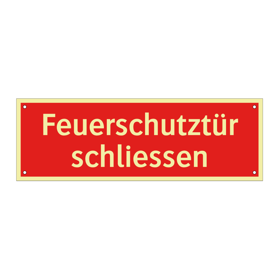 Feuerschutztür schliessen