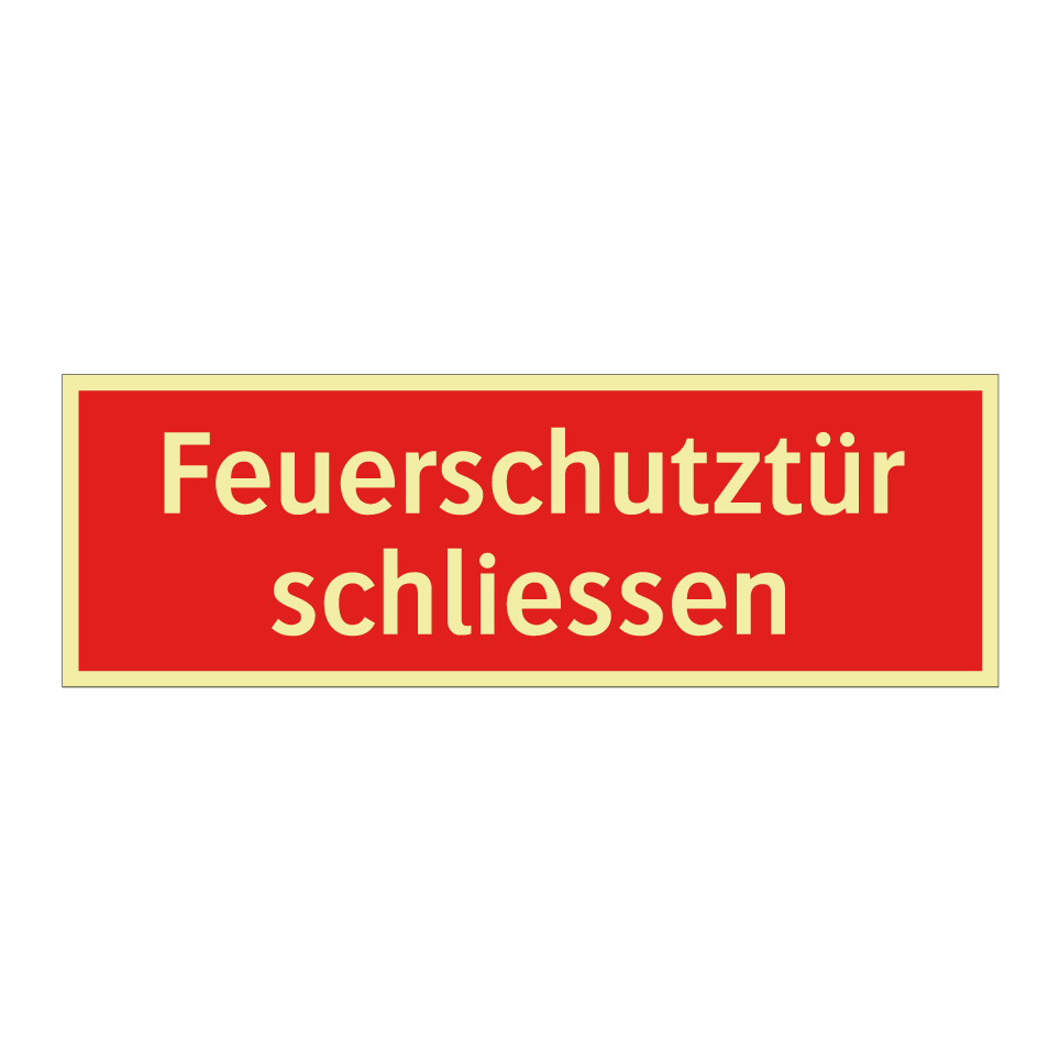 Feuerschutztür schliessen