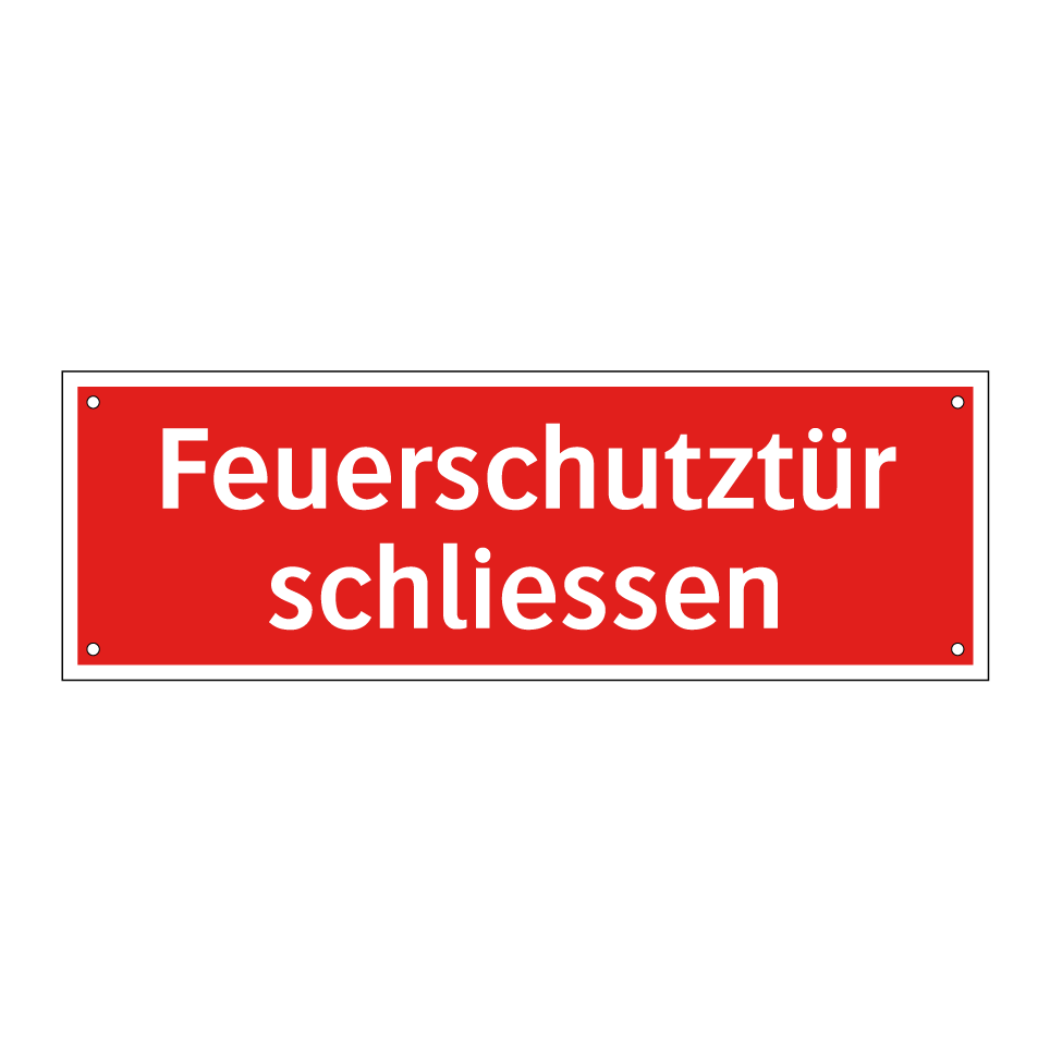 Feuerschutztür schliessen