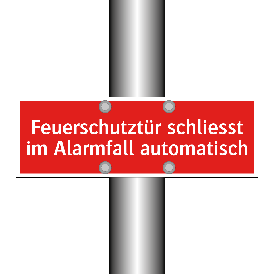 Feuerschutztür schliesst im Alarmfall automatisch