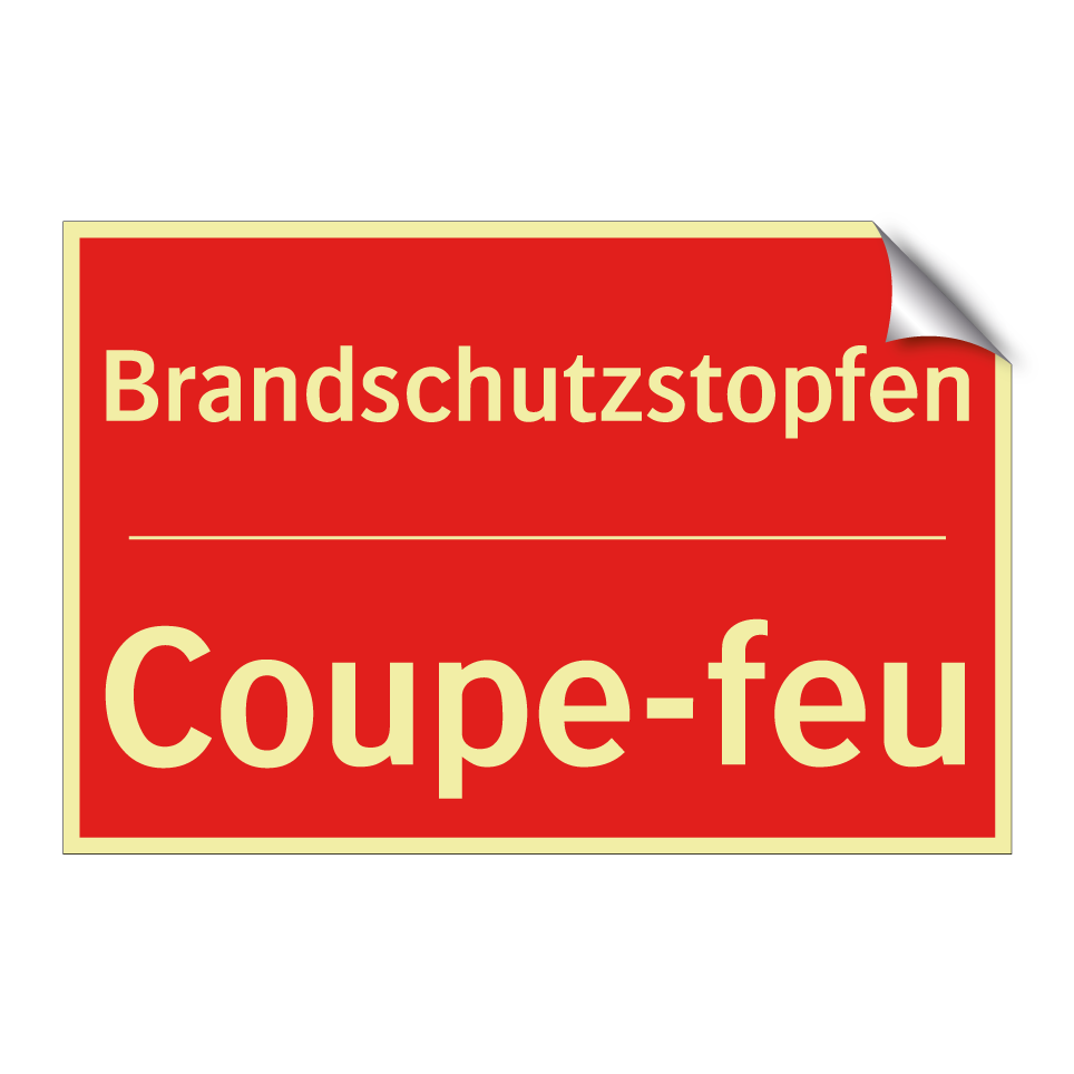 Brandschutzstopfen - Coupe-feu